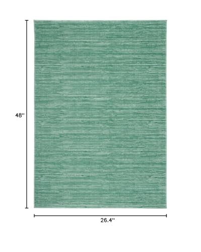 SAFAVIEH Vision Collection Accent Rug - 2'2" x 4', Light Green, Modern Ombre Design, Non-Shedding & Easy to Clean, Ideal for Entryway, Foyer, Bedroom (VSN606X) - color: Light Green, size: 2'2" x 4' (Rectangular)
