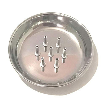 DBY Incense Stick Holder Plate Agarbatti Stand Stainless Steel Incense Holder with ash Catcher Plate (Pack of 1) Traditional Religious and Spiritual Use and Also for Ethnic Festival for Multipurpose