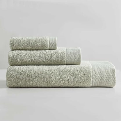 Calvin Klein - Bath Towel Set, Soft & Absorbent Bathroom Essentials, Zero Twist Construction, Oeko-Tex Certified (Entwine Solid Aloe, 3-Piece) - color: Entwine Solid Aloe, size: 3 Pack