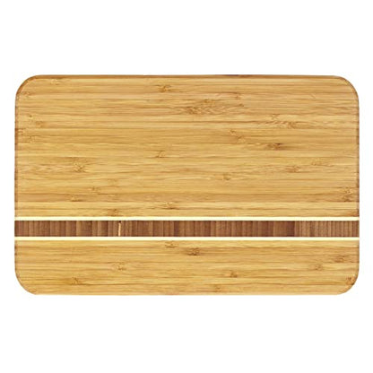 Totally Bamboo Aruba Bamboo Serving and Cutting Board, 12-1/2" x 8" - size: 12.5"L x 8"W