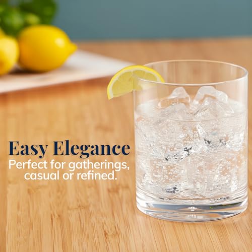 US Acrylic Classic Clear Plastic Reusable Drinking Glasses (Set of 6) 12oz Rocks Cups | BPA-Free Tumblers, Made in USA | Top-Rack Dishwasher Safe (Pack of 24) - color: Clear, size: Rocks Tumblers (Pack of 24)