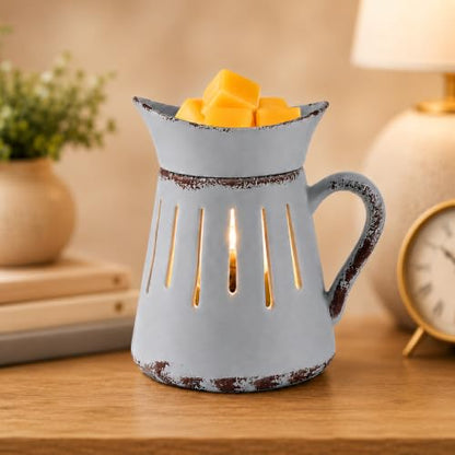 Ceramic Wax Melt Warmer, Electric Wax Warmer for Scented Wax Cubes | Candle Wax Warmer for Bedroom Bathroom Office Decor, Flameless Fragrance Warmer, Gifts for Women Mom Teacher Owl Lovers