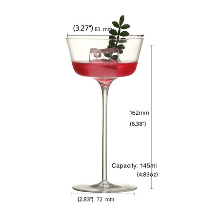 Cocktail Coupe Glasses, Set of 4, 5.3 Oz Martini Glasses for Manhattan, Cosmopolitan,Martini