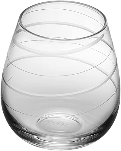 Mikasa Cheers Stemless Wine Glass, 14-Ounce, Set of 4 - size: 15 Ounces