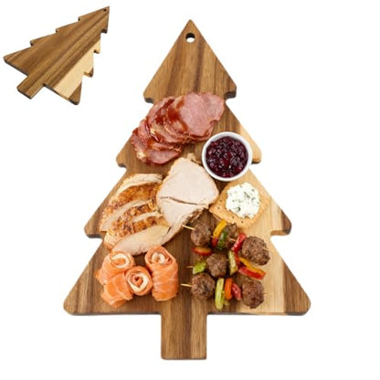 Ciieeo Christmas Tree Charcuterie Board Christmas Tree Board Christmas Tree Cheese Board Xmas Cutting Board for Christmas Home Kitchen