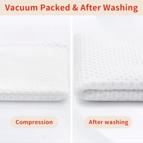 Homaxy 100% Cotton Oversized Waffle Weave Kitchen Towels 8-Pack, White | 20 x 28 Inches, Ultra Soft Absorbent Dish Towels, Quick Drying Large Cleaning Towels - color: White, size: 20 X 28 - 8 Pack