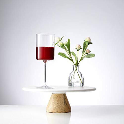 JoyJolt Claire 14oz Red Wine Glass Set, Large Wine Glasses Set of 2, Elegant Crystal Wide Rim Stemware, Modern Glasses with Stem, Made in Europe Stemmed Glassware for Unique Gifts - style: Red Wine Glasses