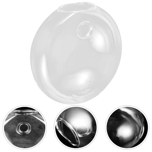 Wall Hanging Hydroponic Glass Vase for Plants, Flat Glass Terrarium Planter, Balcony and Home Décor, 1pcs Set