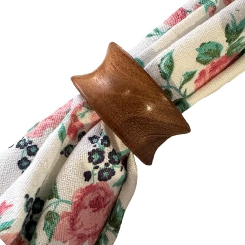 Napkin Holder Set of 12 Handmade Acacia Wood Dining Table Napkin Ring Classic Everyday Thanksgiving Holiday Christmas Festive Party Gift Farmhouse Décor - size: Concave - Set of 12