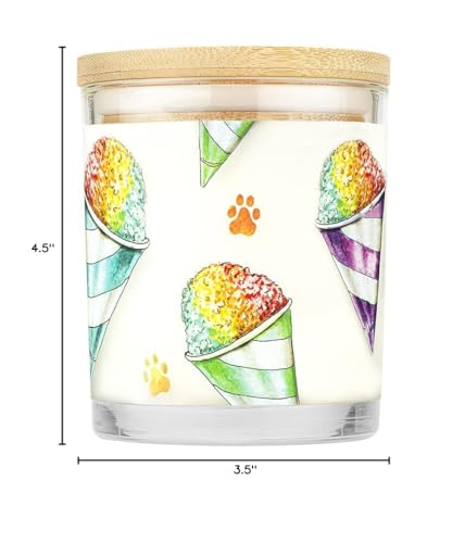 Pet House Candles, Clean Burning Scented Pet Odor Candles, Natural Soy-Based, 60 Hour Burn Time - Snow Cone, 9 oz, 2 Pack - color: Snow Cone, size: Pack of 2