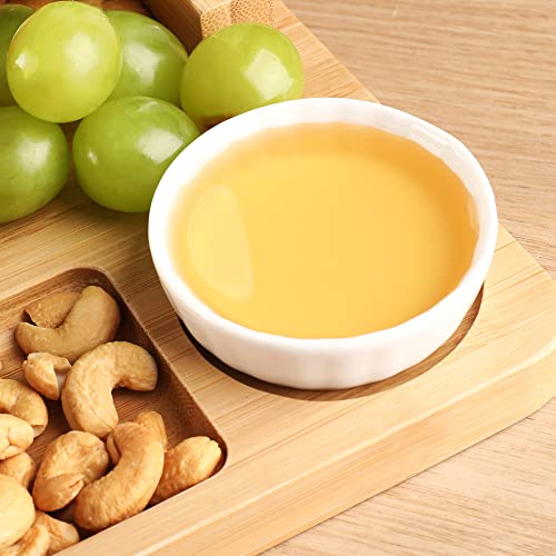 hecef Large Charcuterie Board Set of 13, A Bamboo Cheese Board and Snack Tray, 2 Ceramic Bowls, 4 Server Forks, 4 Knives Set, Appetizer Platter for Birthdays, Weddings, Housewarming, Feast - style: with Snack Tray