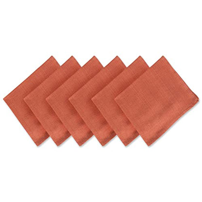 DII Variegated Tabletop Collection, Napkin Set, 20x20, Spice, 6 Piece - color: Spice, size: 20" x 20" (Set of 6)