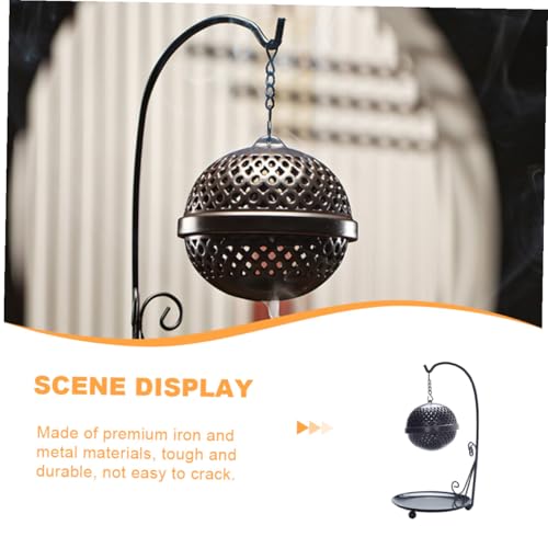 Uonlytech Backflow Incense Burner Waterfall Aromatherapy Holder for Home Decoration Premium Iron Metal Material Stress Relief and Air Purification Easy to Use and Design