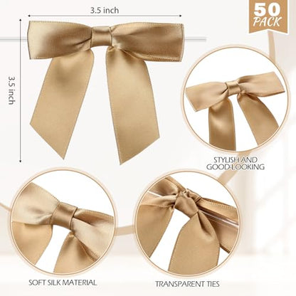 Zopeal Plastic Reusable Champagne Flute Glasses 6 oz and 50 Pcs Bow Set Acrylic Wedding Toasting Goblet 3.5" Bow Unbreakable Wine Cup for Bachelorette Bridal Shower Party(Black and Gold) - color: Black and Gold
