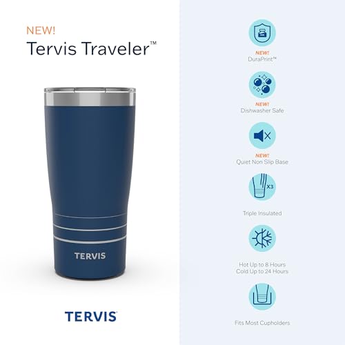 Tervis Traveler Inkreel The Heavens Triple Walled Insulated Tumbler Travel Cup Keeps Drinks Cold & Hot, 20oz, Stainless Steel | Thermos Travel Mug, Insulated, 18/8 Stainless, Quiet Base, BPA-Free, Dishwasher Safe, Fits Most Cupholders, Gifts under $50 - c