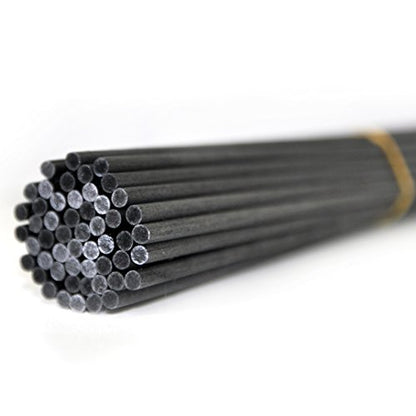 50 Pieces Fiber Reed Diffuser Replacement Refill Sticks for Aroma Fragrance (Black, 10" x4mm) - color: Black, size: 10" x4mm