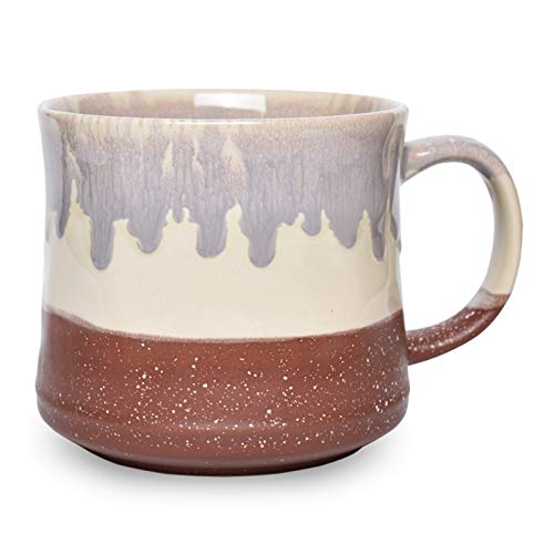 Bosmarlin Large Ceramic Coffee Mug, Big Tea Cup, 7 Colors to Choose, 21 Oz, Dishwasher and Microwave Safe, 1 PCS (Red) - color: Red