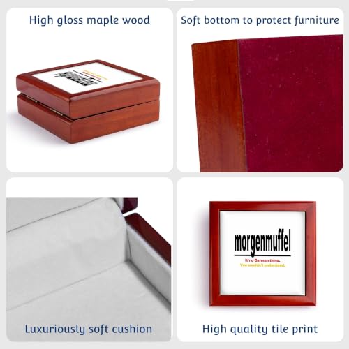 3dRose Morgenmuffel - Its A German Thing. You Wouldnt Understand. Jewelry Box 7 x 7 inch with 4 inch tile