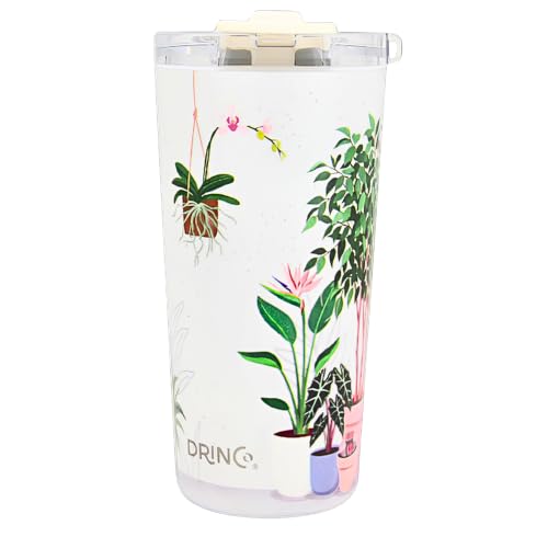 Drinco - 20 oz Stainless Steel Tumbler | Double Walled Vacuum Insulated Mug With Lid, 2 Straws, For Hot & Cold Drinks (20oz Urban Oasis) - color: 20oz Urban Oasis