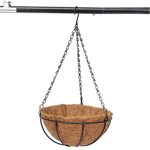 4Pack - 20 Inch Black Hanging Basket Chains Flower Plant Pot Replacement Chain Hanger for Bird Feeders, Planters, Lanterns and Ornaments