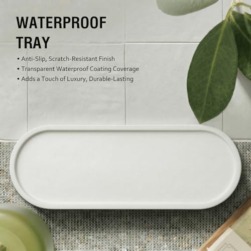 MOMEEMO Refillable Shampoo and Conditioner Bottles with Tray, White | Shower Shampoo Dispenser for Shower, Body Wash Dispenser for Shower, Shampoo Conditioner Dispenser with Stainless Steel Pumps - color: White Silver