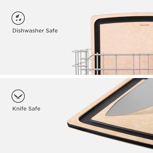 Epicurean Gourmet Series 17.5" × 13" Cutting Board in Natural/Slate - color: Natural/Slate, size: 17.5"L x 13"W