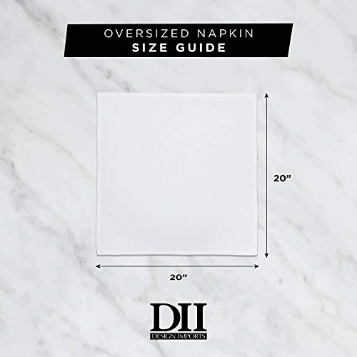 DII Variegated Tabletop Collection, Napkin Set, 20x20, Nautical Blue, 6 Piece - color: Nautical Blue, size: 20" x 20" (Set of 6)