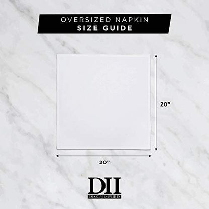 DII Variegated Tabletop Collection, Napkin Set, 20x20, Nautical Blue, 6 Piece - color: Nautical Blue, size: 20" x 20" (Set of 6)