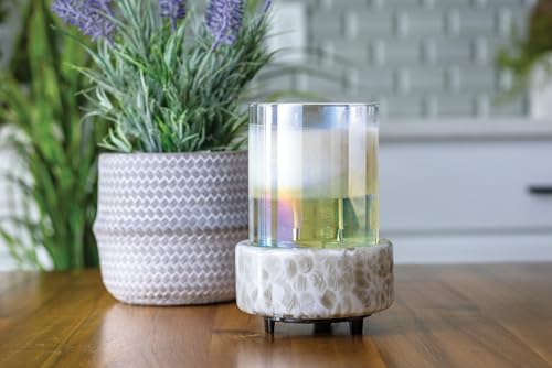 Candle Warmers ETC 2-in-1 Candle and Fragrance Warmer for Warming Scented Candles or Wax Melts and Tarts with to Freshen Room, Swirl - style: Swirl