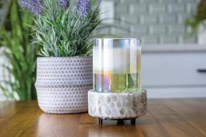 Candle Warmers ETC 2-in-1 Candle and Fragrance Warmer for Warming Scented Candles or Wax Melts and Tarts with to Freshen Room, Swirl - style: Swirl
