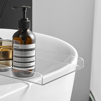 Bathtub Tray Over Bathtub Racks Bath Caddy for The Elegant Tub Bathroom Caddy fits All bathtubs - color: Transparent