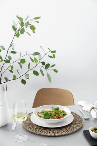 Villeroy & Boch Artesano Original 16 Piece Dinnerware Set, Creamy White | Premium porcelain dinnerware set, made in Germany, dishwasher and microwave safe, a wedding registry set