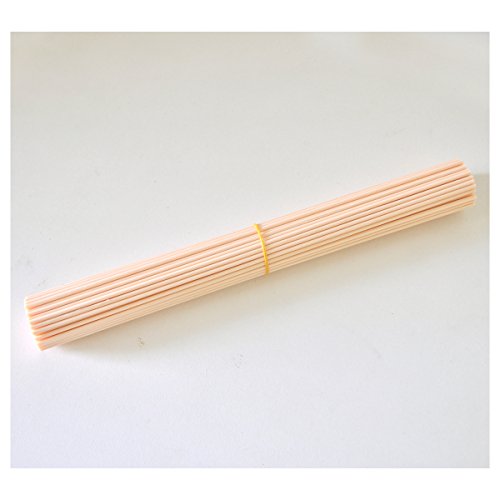50 Pieces Fiber Reed Diffuser Replacement Refill Sticks for Aroma Fragrance (Beige, 10" x3mm) - color: Beige, size: 10"x3mm