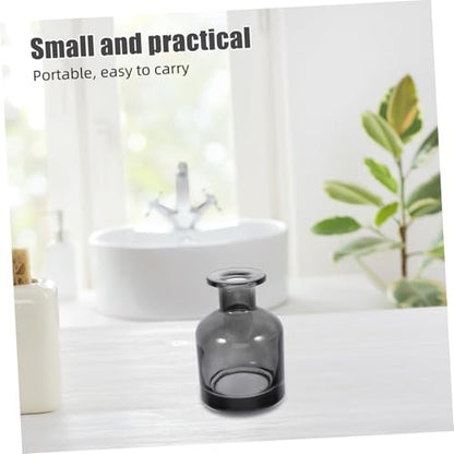 Didiseaon 2pcs Glass Diffuser Bottles Containers for Home and Car Stylish Cylindrical Design Durable and Easy to Clean for Scent Diffusion - color: Blue