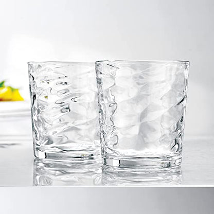 Glaver's Whiskey Glasses 13 oz Set of 4 Old Fashioned Glasses | Barware, For Whisky, Scotch, Bourbon, Liquor, Juice, and Cocktails - size: 13 Ounces (4 Count)
