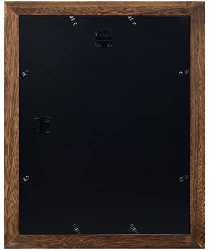 Yaetm-11x14 Picture Frame, Natural Solid Wood Photo Frame Display for Wall Mounting, High Definition Glass Carbonized Black(2 Pack) - color: Carbonized Black, size: 11*14"，2 pk
