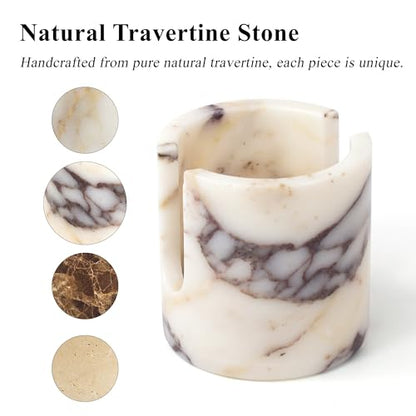 Natural Marble Sponge Holder, Drying Rack for Kitchen Sink, Calacatta Viola | 1.4 lb Handcrafted Stone Kitchen Sponge Holder with Anti-Slip Pad, Fast Drying Sink Caddy for Kitchen Counter Organizer - color: Calacatta Viola