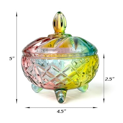 Halloween Candy Dish Snack Barrel Storage Jar Embossed Luxury Cookie Buffet Canister With Lids Jewelry Box Jar Biscuit Containers - color: Wang Tripod