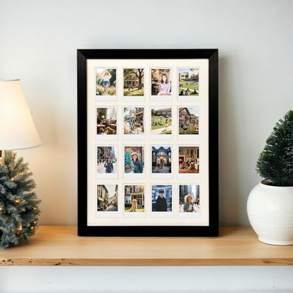 Polaroid Picture Frame Collage 2x3 Instax Mini Film-16 Openings - size: 17.6×12.6