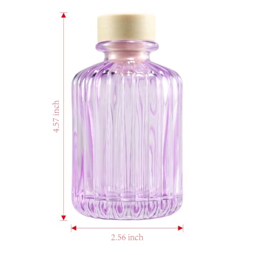 Set of 4 Reed Diffuser Bottle Decorative Bottle Fragrance Empty Glass Bottle