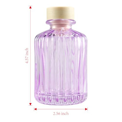 Set of 4 Reed Diffuser Bottle Decorative Bottle Fragrance Empty Glass Bottle