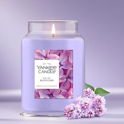 Yankee Candle Lilac Blossoms Scented Candle, 22oz Large Jar with up to 150 Hour Burn Time, Giftable, Birthdays - color: Lilac Blossoms, size: Large Jar