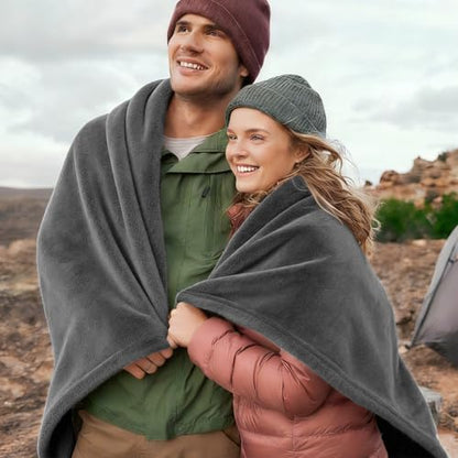 3-Pack Fleece Throw Blankets 50x60, 300GSM Soft Flannel Plush Blanket, Lightweight Warm Couch Sofa Bed Blankets, No Shedding All Season (Dark Gray) - color: Dark Gray