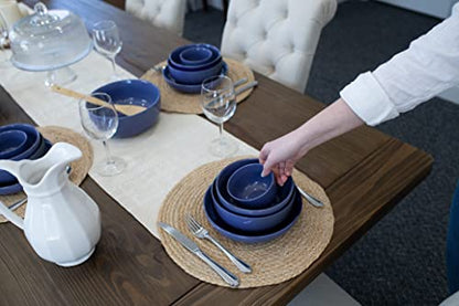 Elanze Designs Bistro Glossy Ceramic 4 inch Cute and Small Dessert Bowls Set of 4 - Perfect for Everyday uses from Snacks, Ice Cream, Candy and Treats, Violet Purple - color: Violet Purple, style: 4 inch Dessert