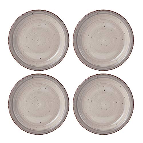 Pfaltzgraff Sadie 16-Piece Cream Dinnerware Set, Service for 4, Durable Stoneware Plates and Bowls with Classic Design, Microwave and Dishwasher Safe - color: Cream