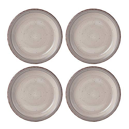 Pfaltzgraff Sadie 16-Piece Cream Dinnerware Set, Service for 4, Durable Stoneware Plates and Bowls with Classic Design, Microwave and Dishwasher Safe - color: Cream