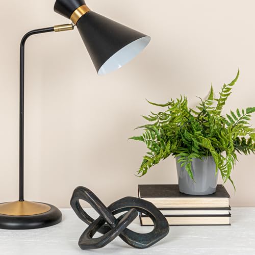 Bloomingville Antique Metal Knot Figurine, Black - color: Black