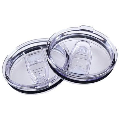 4 Replacement Lids for Stainless Steel Tumbler Travel Cup, Leak and Spill resistant Lid for 30 OZ Rambler or Others of Insulated Mugs With an Inside Diameter of 3.7-3.74 Inches - color: 30OZ Seal (2 Red + 2 Transparent)