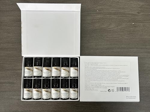EUQEE 12 Pcs Fragrance Oils Gift Set for Aromatherapy | Essential Oil for Diffuser, Candle Making, Soap Making, Humidifier - color: 12pcs Fragrance Set