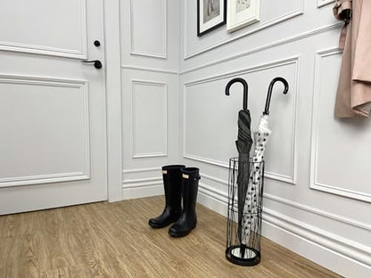 Mango Steam Pluvian Soakstone Umbrella Holder (Regular, Black) - color: Black, size: Regular Round